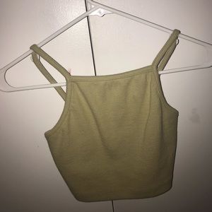 Forever 21 Cropped Halter Tank Top